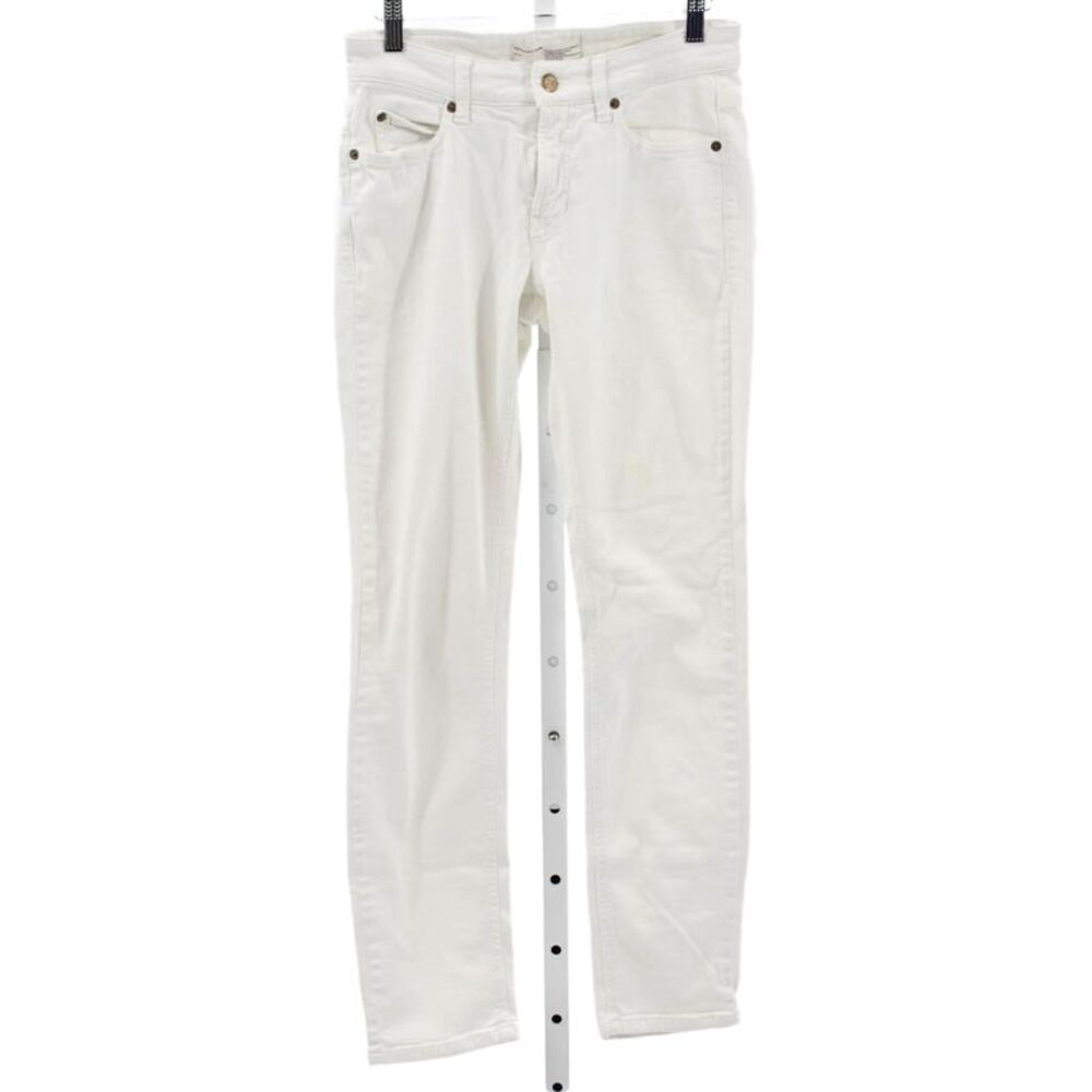 Cambio Womens Skinny Jeans White Denim Size 26